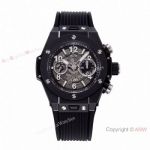 Super Clone Hublot Unico BLACK MIGIC BB Factory hub1280 Watch 44mm